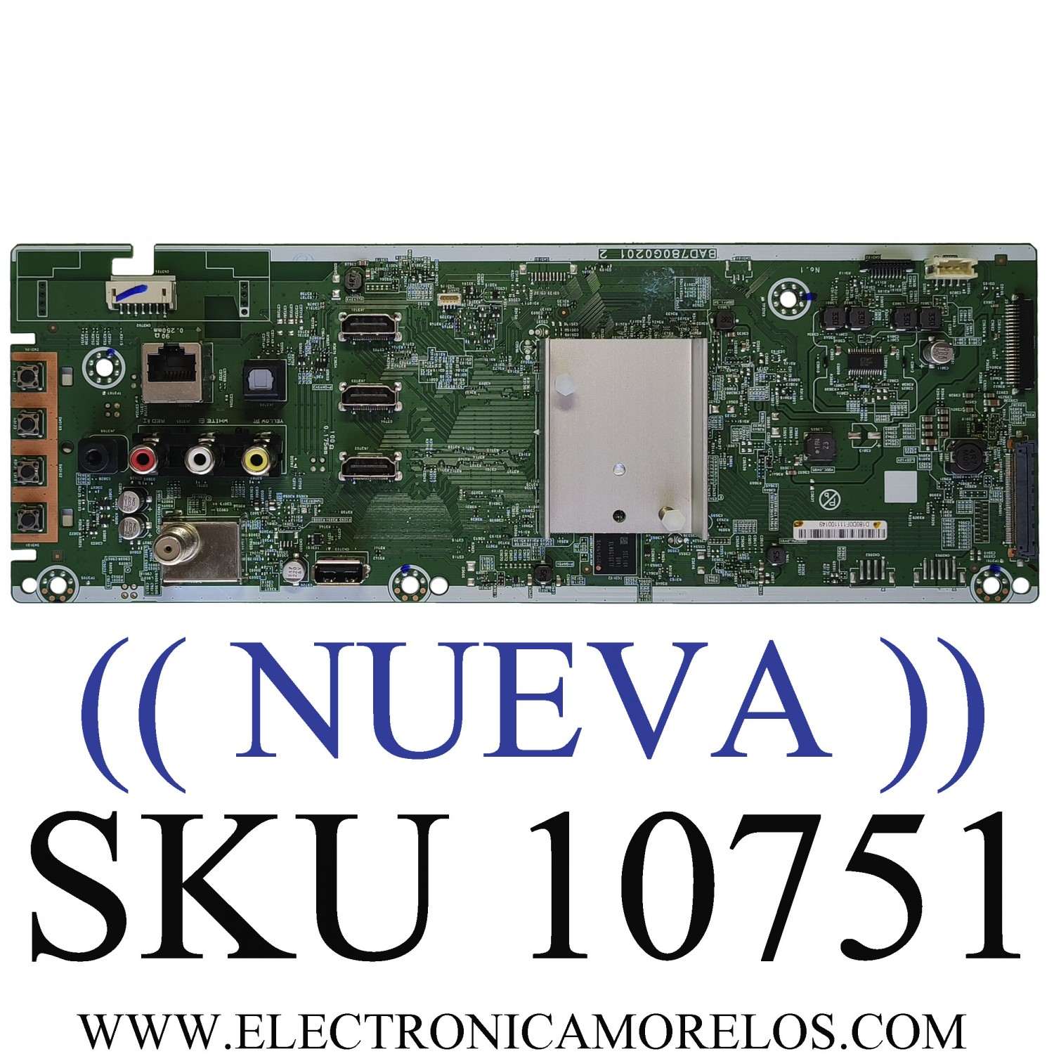 MAIN PARA TV PHILIPS (( NUEVA )) / NUMERO DE PARTE D180D0F / BAD780G0201 2 / D180D0F111100149 / MODELO 65PFL5766/F7	